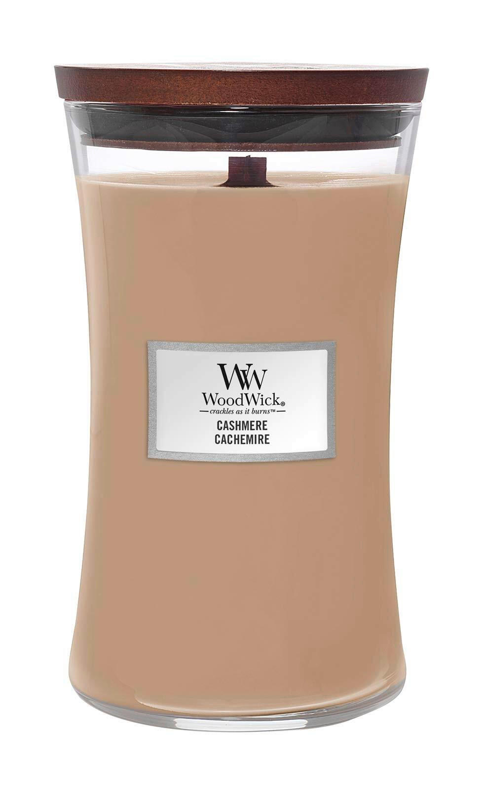MIRISNA SVEĆA - Osnovno, staklo/drvo (10/18/10cm) - WoodWick
