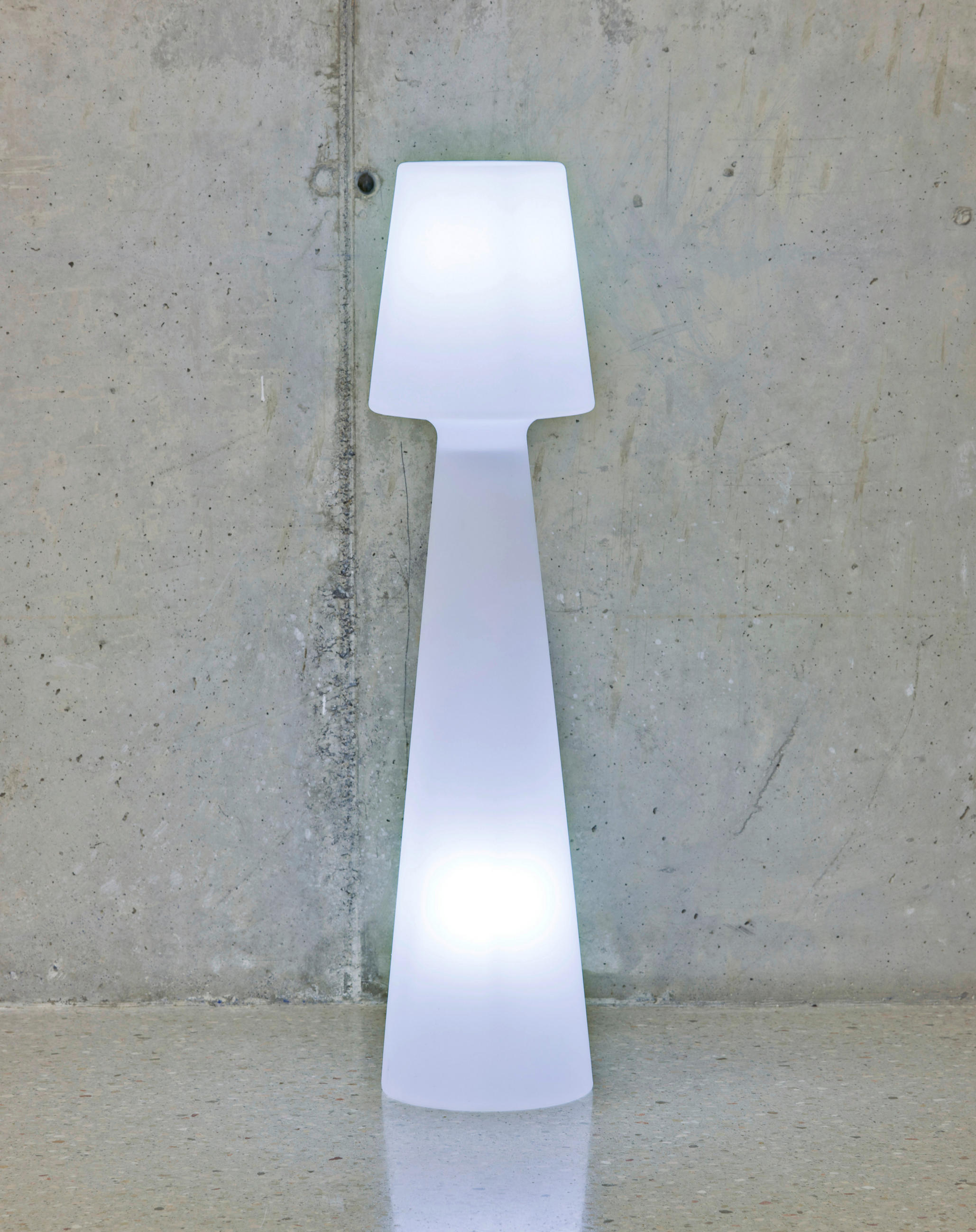 LED-AUßENLEUCHTE Lola 26.5/110/26.5 cm   - Weiß, Design, Kunststoff (26.5/110/26.5cm) - Newgarden