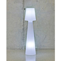 LED-AUßENLEUCHTE Lola 26.5/110/26.5 cm   - Weiß, Design, Kunststoff (26.5/110/26.5cm) - Newgarden