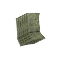 SESSELAUFLAGENSET in Grün Blätter  - Grün, Basics, Textil (50/7/108cm)