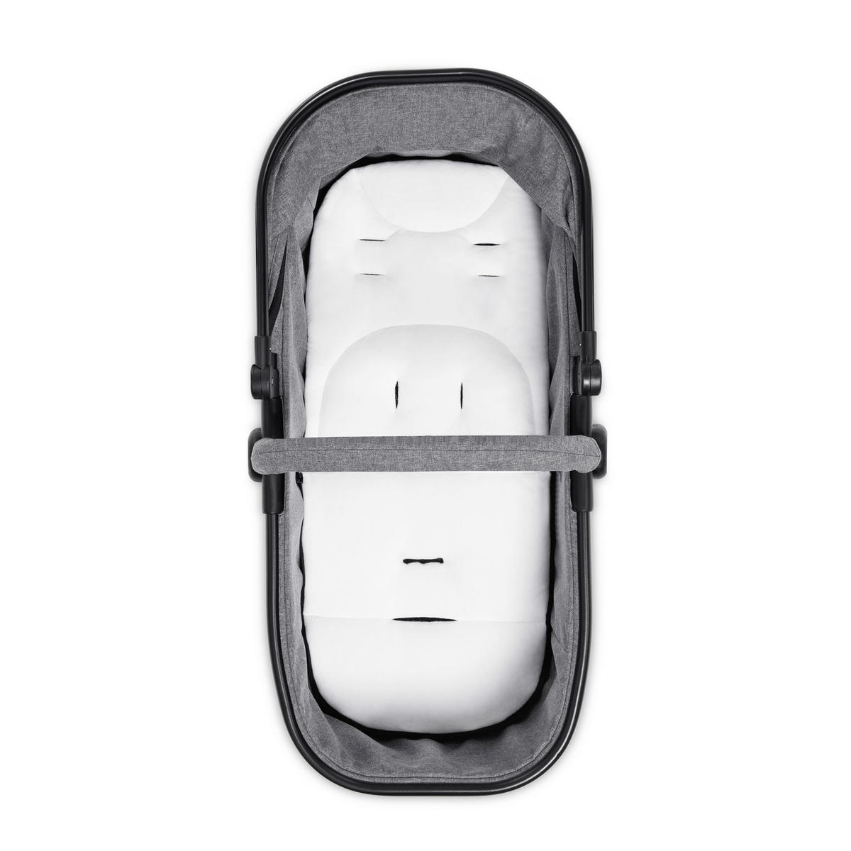 ZWILLINGSWAGEN ATLANTIK TWIN  - Schwarz/Grau, Basics, Textil/Metall (125/64/108cm) - Hauck