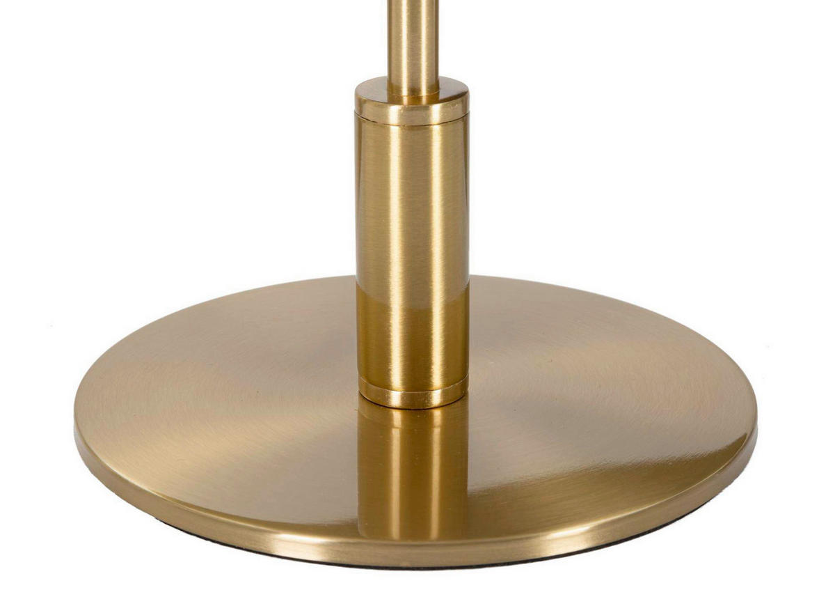 TISCHLEUCHTE - Goldfarben/Weiß, Basics, Kunststoff/Metall (30/50/30cm)