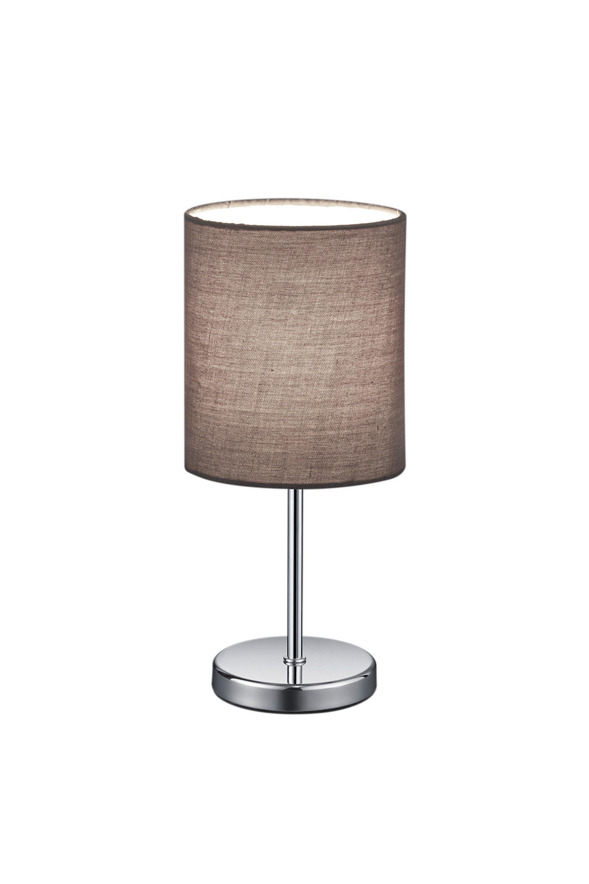 TISCHLEUCHTE Jim 13/28,5 cm  - Chromfarben/Grau, Basics, Textil/Metall (13/28,5cm) - Boxxx