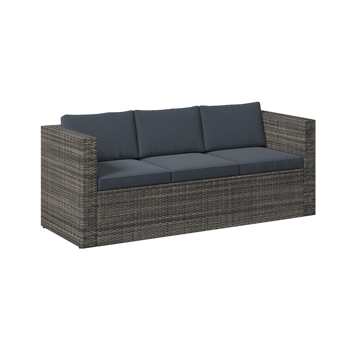 LOUNGEGARNITUR   140/48/68/80 cm Eisen  - Blaugrau/Grau, MODERN, Metall (140/48/68/80cm) - Ambia Garden