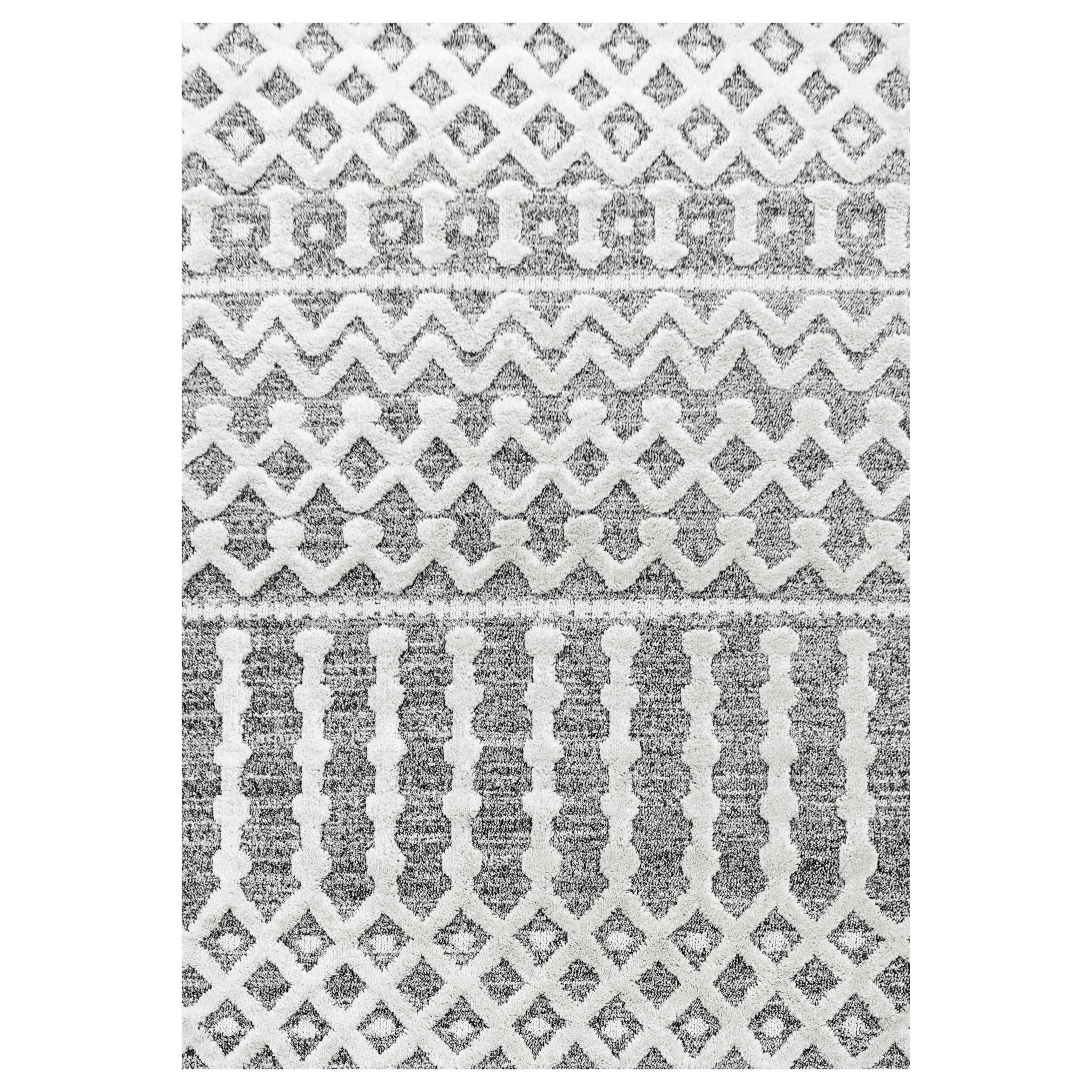 TKANA PREPROGA Pisa 4710 grau 280/370 cm tkano siva - siva, Konvencionalno, tekstil (280/370cm)