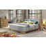 BOXSPRINGBETT in Eichefarben, Silberfarben - Eichefarben/Silberfarben, Design, Holz/Textil (160/200cm) - Linea Natura BOXSPRINGBETT in Eichefarben, Silberfarben - Eichefarben/Silberfarben, Design, Holz/Textil (160/200cm) - Linea Natura