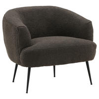 SESSEL in Schwarz  - Schwarz, Design, Textil/Metall (70/68,5/79cm) - Livetastic
