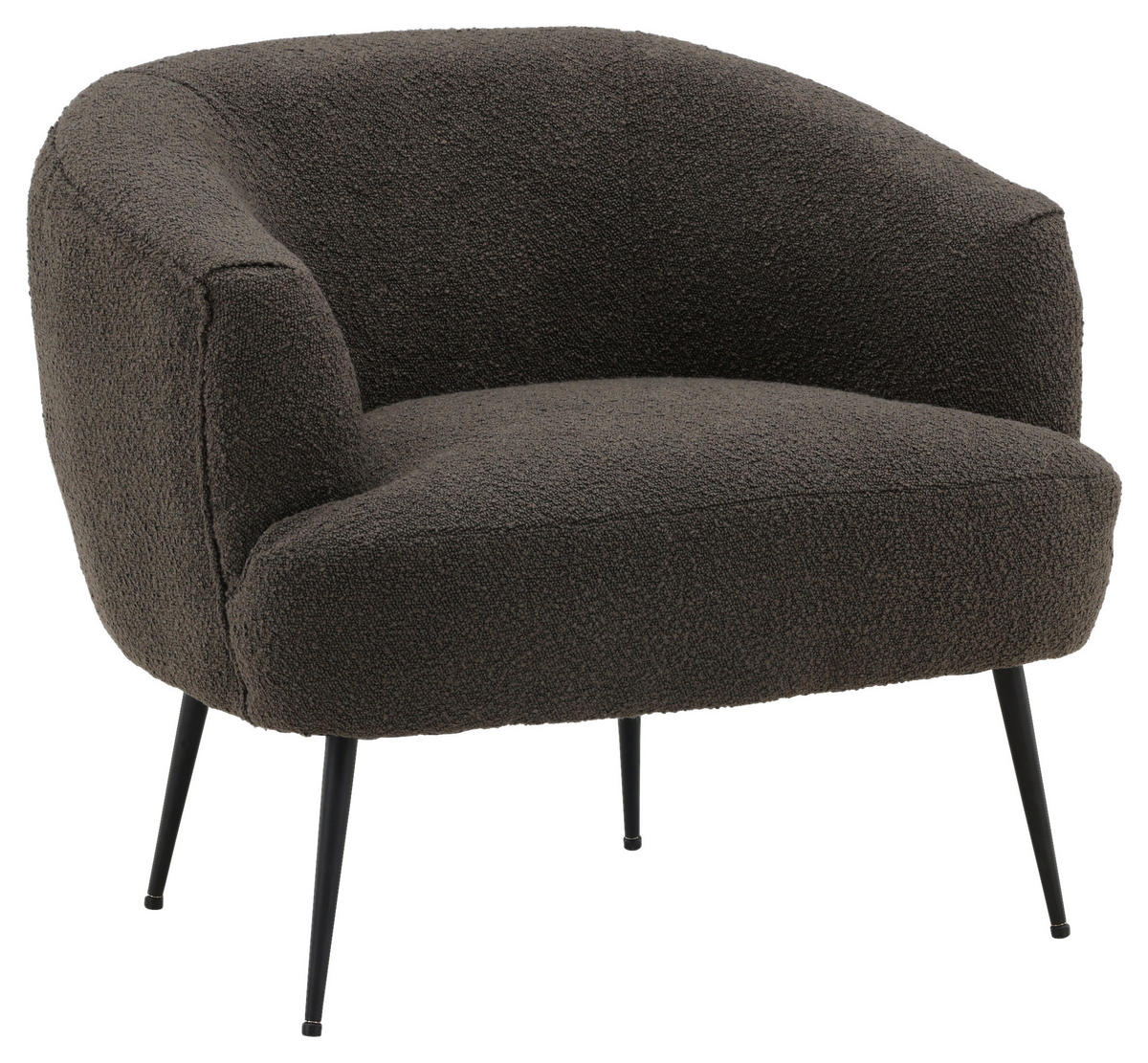 SESSEL in Schwarz  - Schwarz, Design, Textil/Metall (70/68,5/79cm) - Livetastic
