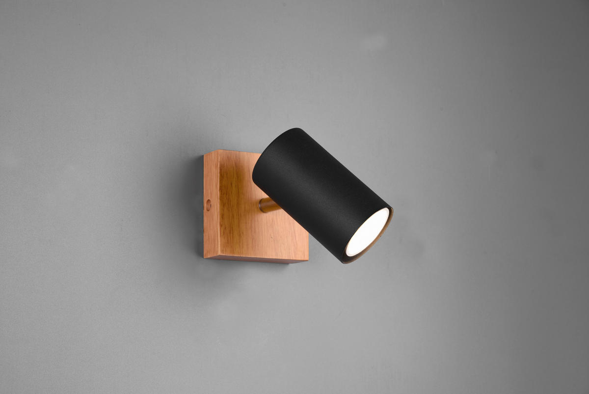 STRAHLER - Schwarz, Design, Holz/Metall (9/16/12cm) - Trio Leuchten