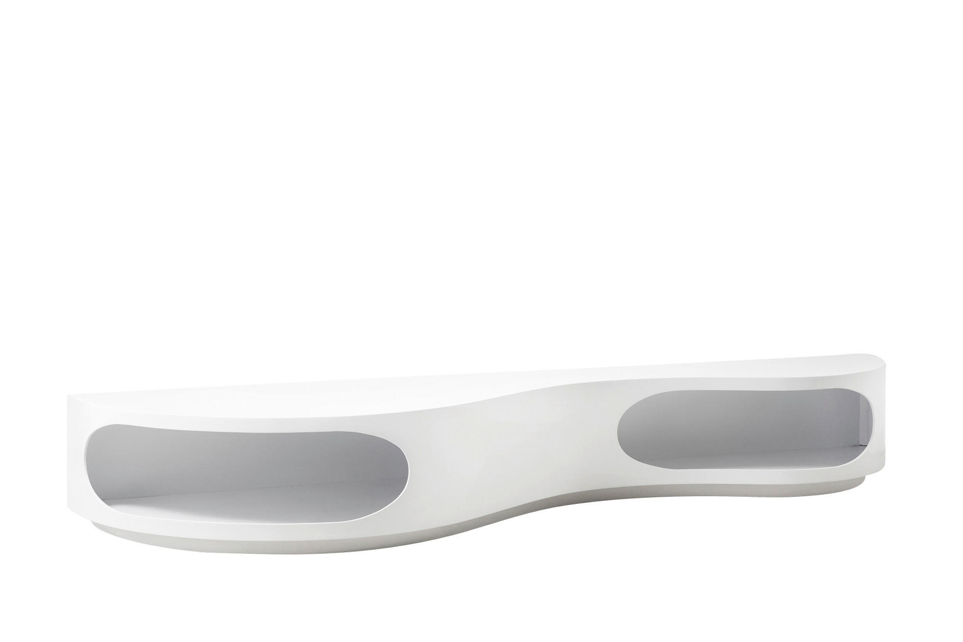 LOWBOARD  in 200/30/50 cm  - Weiß Hochglanz, Design, Holzwerkstoff (200/30/50cm) - Livetastic