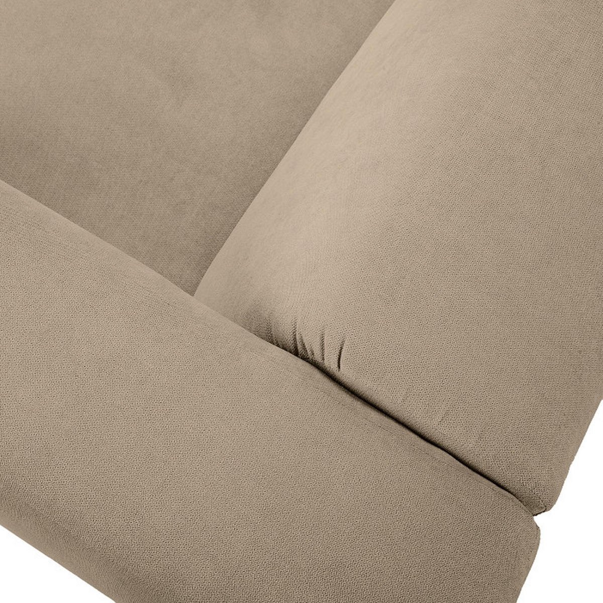 ECKSOFA in Struktur Taupe   - Taupe, MODERN, Textil (255/72/160cm) - Trendmanufaktur