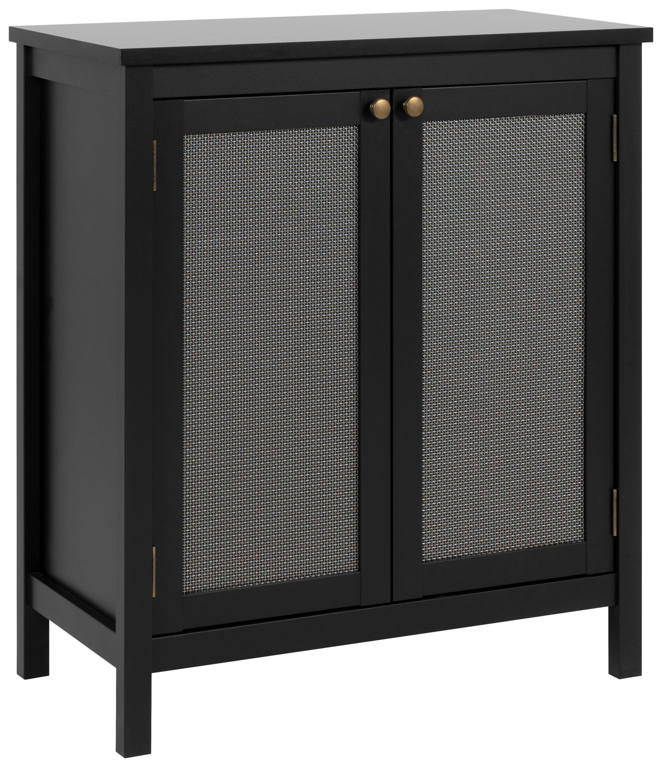 KOMMODE in 80/90/40 cm - Messingfarben/Schwarz, Trend, Holzwerkstoff/Metall (80/90/40cm) - MID.YOU