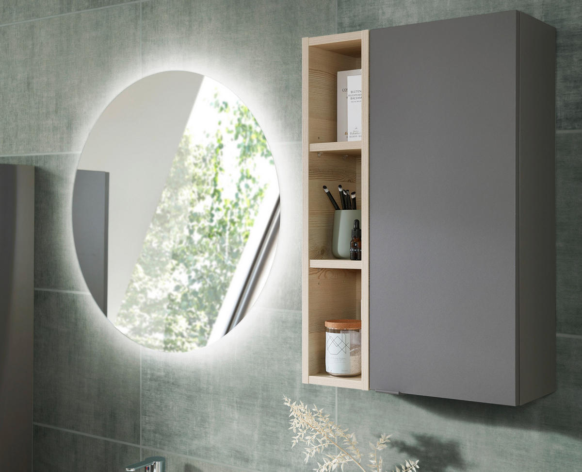 HÄNGESCHRANK 45/70/20 cm  - Dunkelgrau/Grau, KONVENTIONELL, Glas/Holzwerkstoff (45/70/20cm) - Pelipal