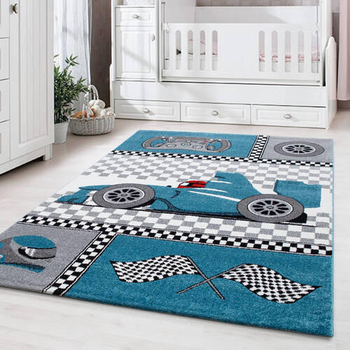 BARNMATTA 200/290 cm Kids  - blå, Trend, textil (200/290cm) - Ben'n'jen