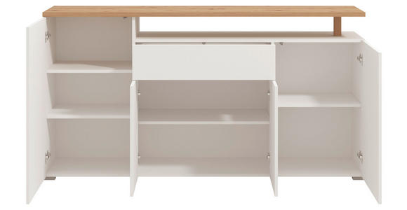 SIDEBOARD  in 179,5/94/40 cm  - Weiß/Eiche Artisan, Basics, Holzwerkstoff (179,5/94/40cm) - Carryhome
