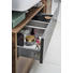 WASCHBECKENUNTERSCHRANK Eichefarben, Grau - Eichefarben/Grau, MODERN, Holzwerkstoff/Metall (70/55/33cm) - Xora