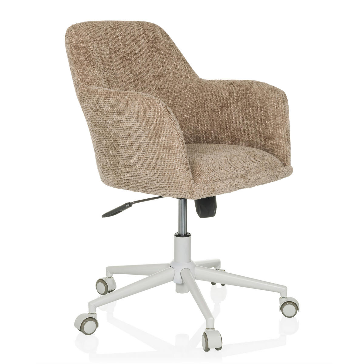 DREHSTUHL Beige  - Beige/Weiß, MODERN, Kunststoff/Textil (58/78/60cm) - MID.YOU