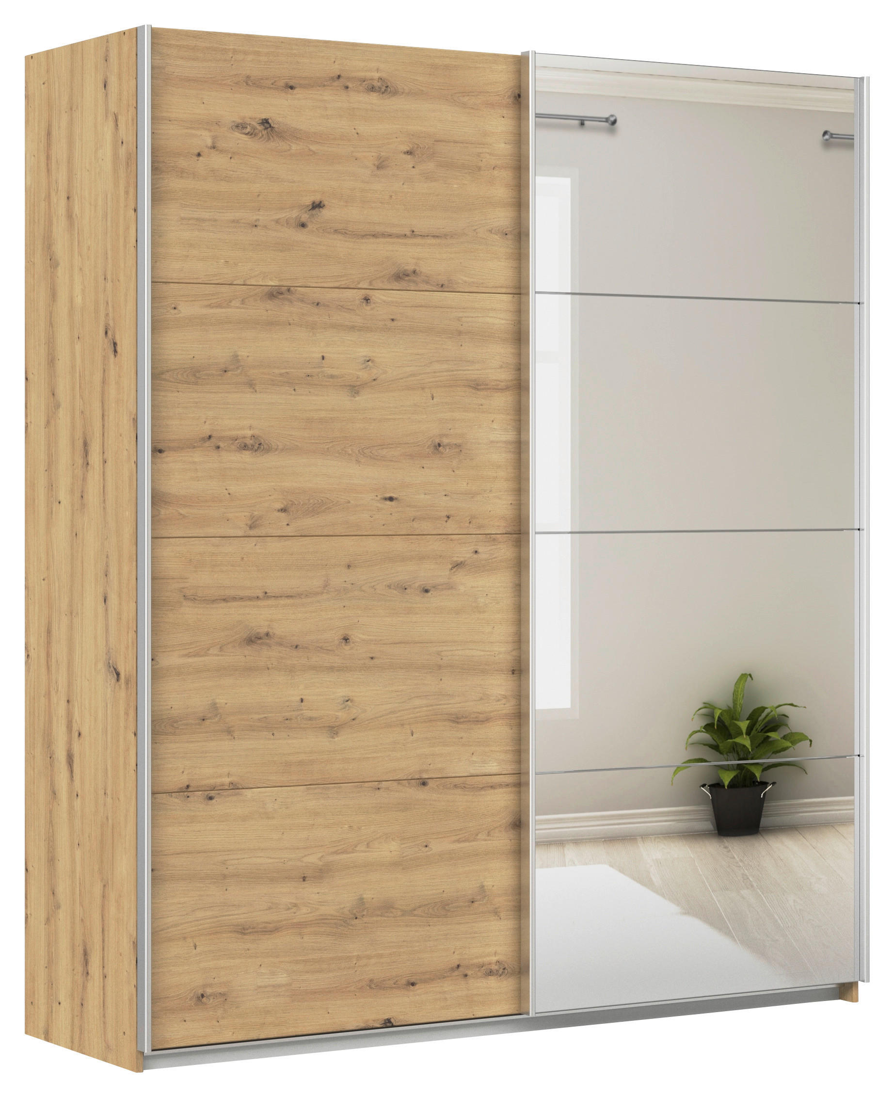 Schwebetürenschrank Feldkirch 181 Normalhöhe