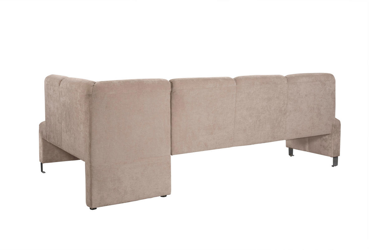 KLUPA KUTNA  bež  drvo, tekstil, drvni materijal      - srebrne boje/bež, Moderno, drvni materijal/drvo (243/158cm) - Livetastic