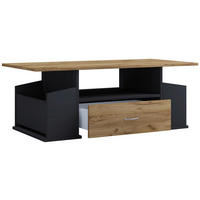 COUCHTISCH Holzwerkstoff 110/52/44 cm  - Honigeiche/Anthrazit, Design, Holzwerkstoff/Kunststoff (110/52/44cm) - MID.YOU