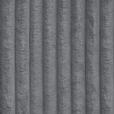 ECKSOFA Grau Cord Zierkissen, Rückenkissen, Schlaffunktion, Rücken echt  - Schwarz/Grau, MODERN, Kunststoff/Textil (350/168cm) - Xora