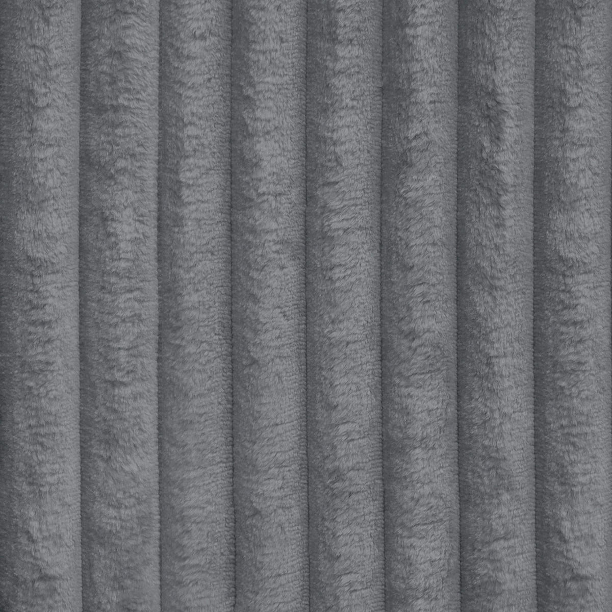 WOHNLANDSCHAFT Grau Cord  - Schwarz/Grau, MODERN, Kunststoff/Textil (153/350/153cm) - Xora