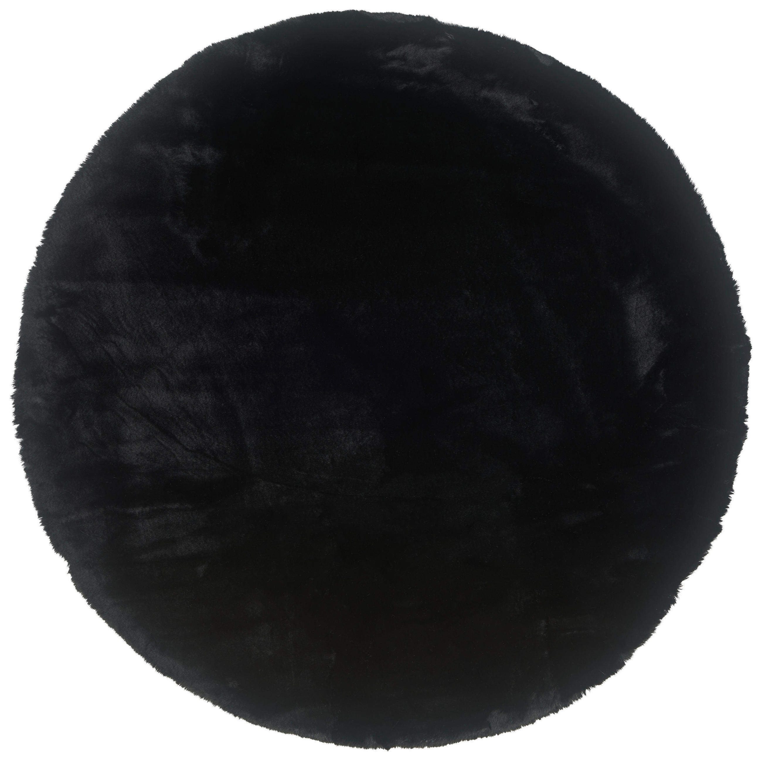 HOCHFLORTEPPICH 80 cm LIMA Schwarz  - Schwarz, Design, Textil (80cm) - Novel
