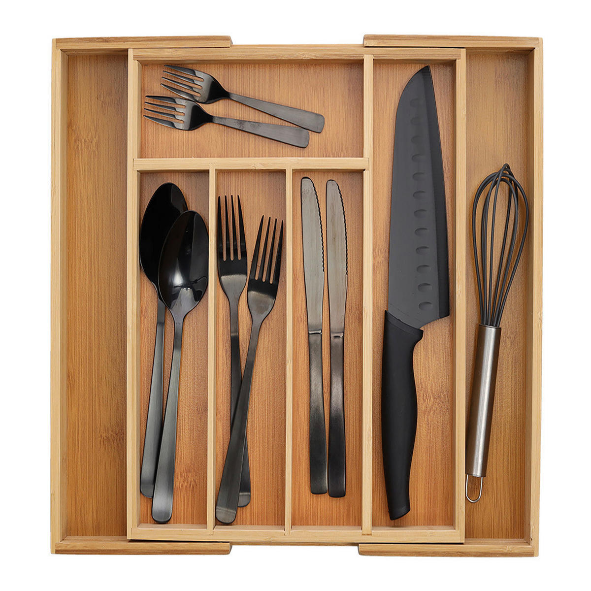 BESTECKBOX - Naturfarben, Basics, Holz (33,5/29/5cm) - Zeller Present