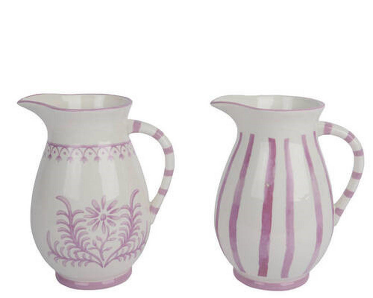 KRUG   - Rosa/Weiß, LIFESTYLE, Keramik (17,80/14,20/21,80cm)