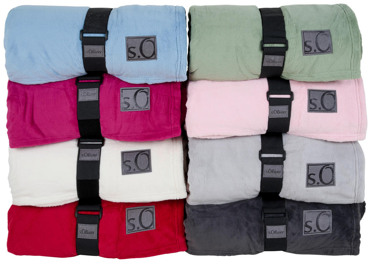 DOMÁCÍ DEKA, polyester, 150/200 cm - růžová, Basics, textil (150/200cm) - S. Oliver