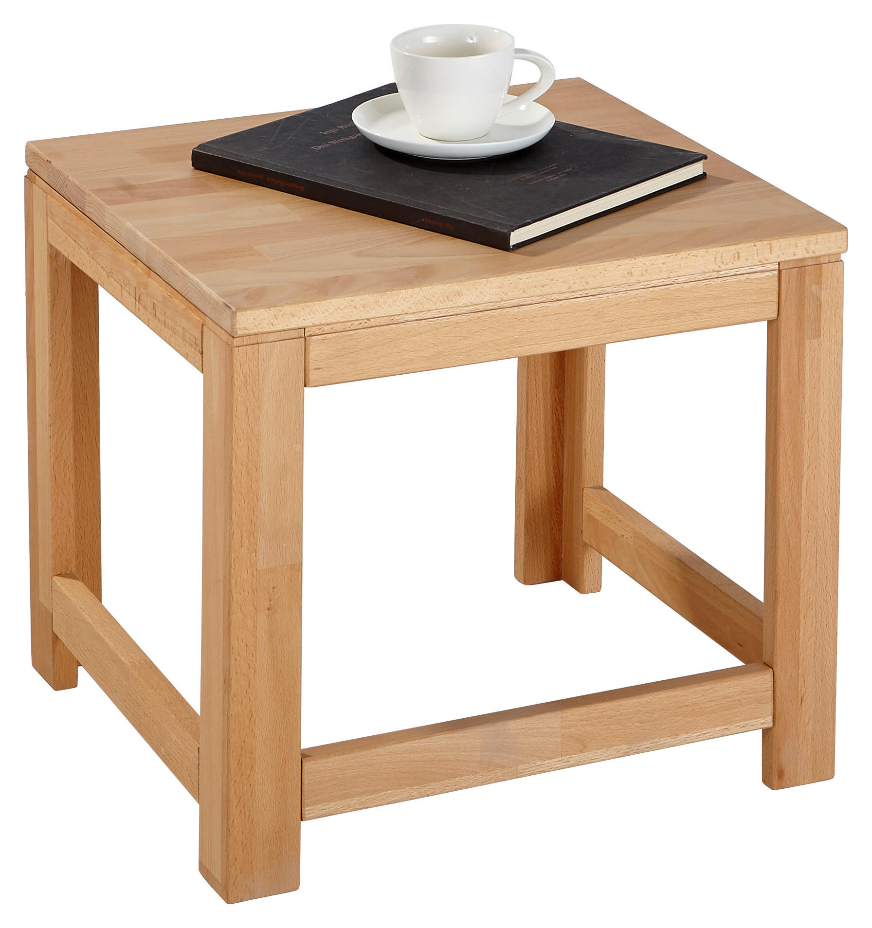 BEISTELLTISCH Buche massiv rechteckig Buchefarben - Buchefarben, KONVENTIONELL, Holz (45/40/38cm) - Linea Natura
