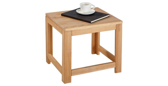 BEISTELLTISCH Buche massiv rechteckig Buchefarben - Buchefarben, KONVENTIONELL, Holz (45/40/38cm) - Linea Natura