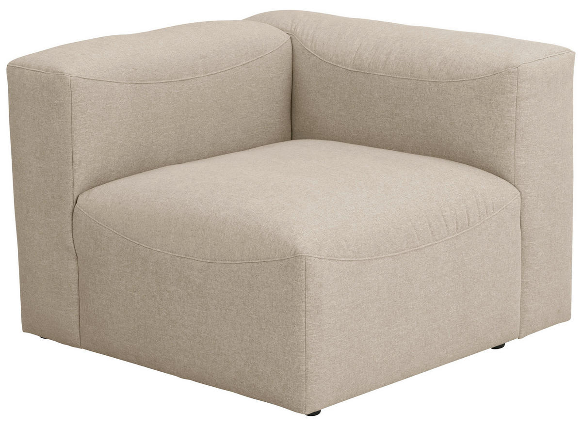 ECKELEMENT Flachgewebe  - Creme, Design, Kunststoff/Textil (100/73/100cm) - Max Winzer