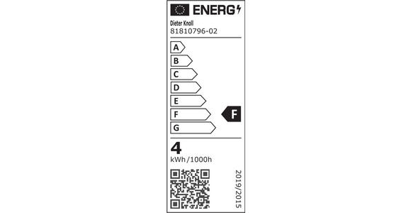 LED-STEHLEUCHTE 28,5/155 cm    - Schwarz, Design, Glas/Metall (28,5/155cm) - Dieter Knoll