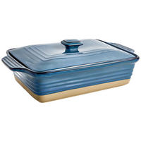 AUFLAUFFORM   - Blau/Braun, Lifestyle, Keramik (33,7/23,2/9,2cm) - Homeware Profession.