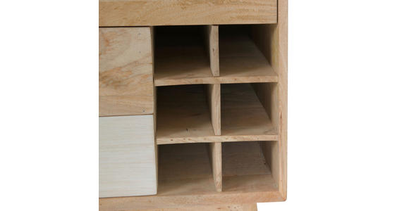 KOMMODE Kata  in 115/80/42 cm  - Naturfarben/Weiß, Design, Holz (115/80/42cm) - Landscape