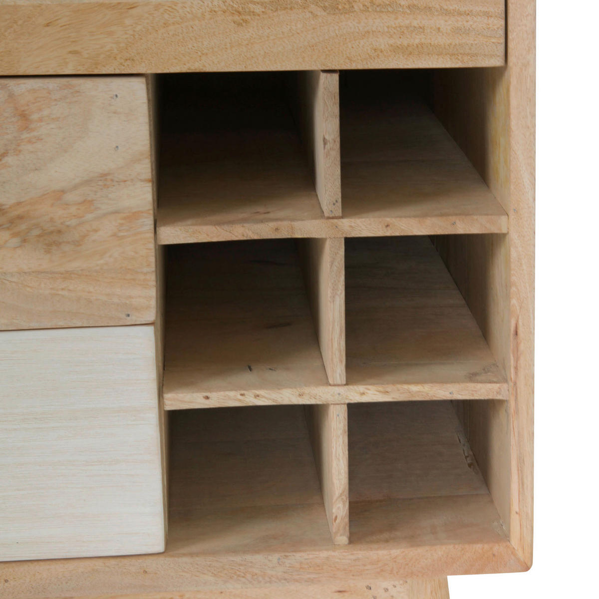 KOMMODE Kata  in 115/80/42 cm  - Naturfarben/Weiß, Design, Holz (115/80/42cm) - Landscape