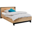 BETT 120/200 cm  in Schwarz, Eiche Artisan  - Schwarz/Eiche Artisan, KONVENTIONELL, Holzwerkstoff/Metall (120/200cm) - Voleo