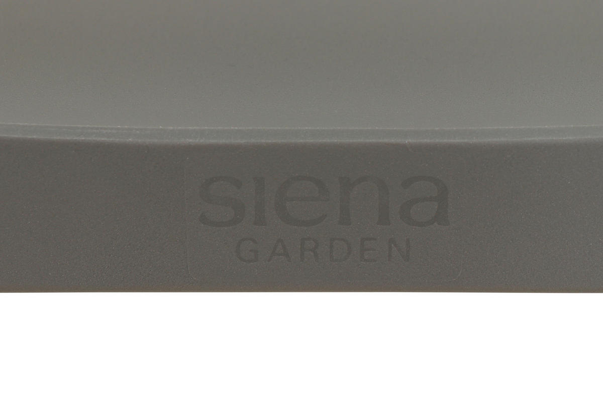 GARTENGARNITUR 3-teilig Stahl  - Grau, Basics, Kunststoff/Metall (80/80/80cm) - Siena Garden