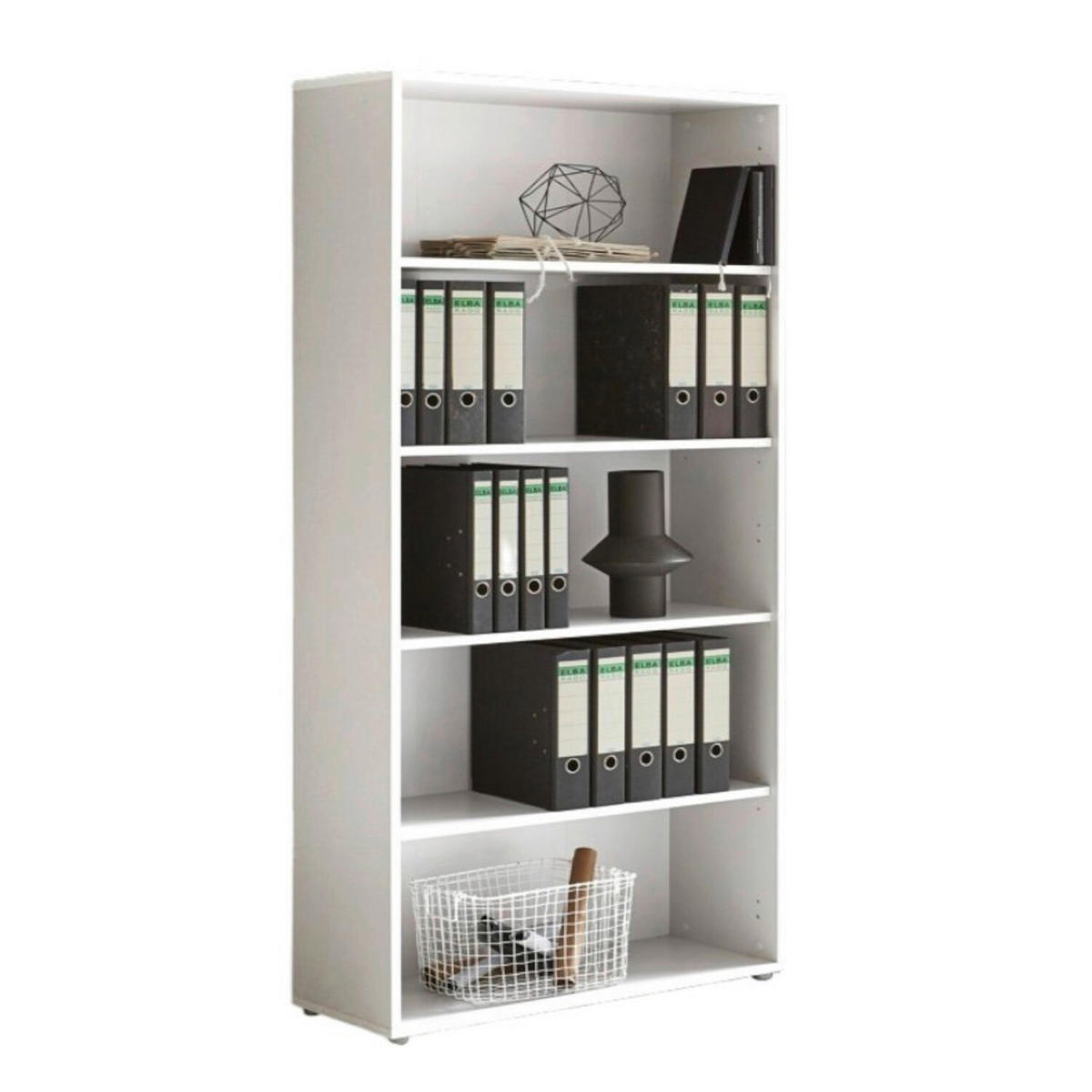 AKTENSCHRANK 168,8/185,6/33 cm  - Weiß Hochglanz/Weiß, MODERN, Holzwerkstoff (168,8/185,6/33cm) - MID.YOU