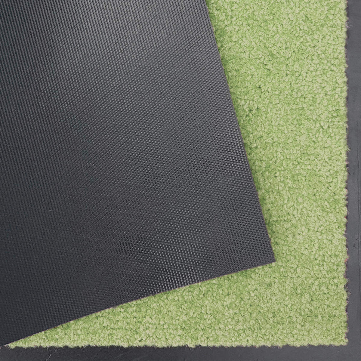 SCHMUTZFANGMATTE  40/60 cm  Hellgrün  - Hellgrün, Basics, Kunststoff/Textil (40/60cm)