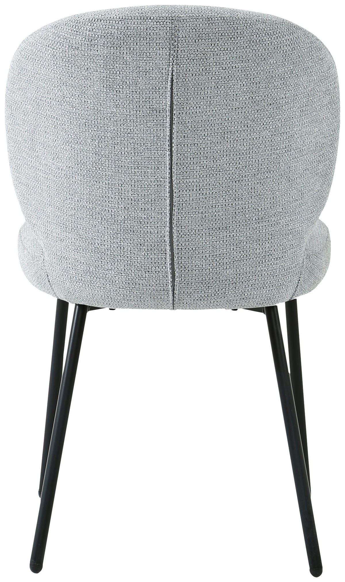 STUHL  in Eisen Leinenoptik Holz, Metall, Textil  - Schwarz/Grau, Design, Holz/Textil (49/86/64cm) - Ambia Home