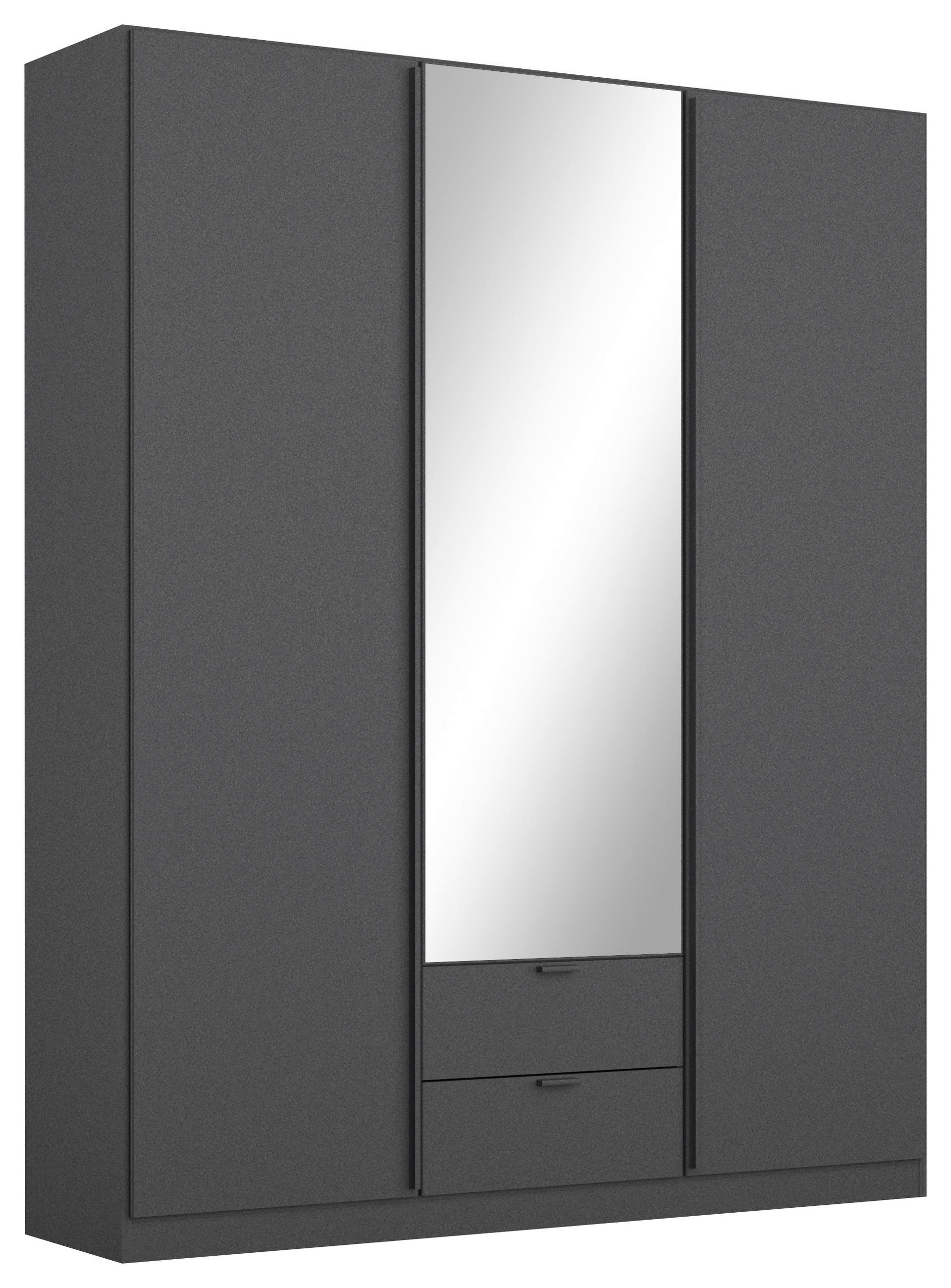 Rauch Möbel ŠATNÍ SKŘÍŇ S OTOČNÝMI DVEŘMI, šedá, 136/197/54 cm