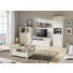 COUCHTISCH in Holzwerkstoff 110/80/45 cm - Weiß/Grau, LIFESTYLE, Holzwerkstoff (110/80/45cm) - Hom`in COUCHTISCH in Holzwerkstoff 110/80/45 cm - Weiß/Grau, LIFESTYLE, Holzwerkstoff (110/80/45cm) - Hom`in