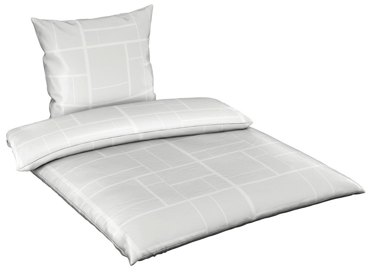 BETTWÄSCHE Satin 135/200 cm  - Weiß, KONVENTIONELL, Textil (135/200cm) - Dieter Knoll