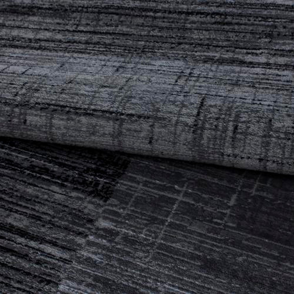WEBTEPPICH 80/150 cm Plus Schwarz  - Schwarz, Design, Textil (80/150cm) - Novel
