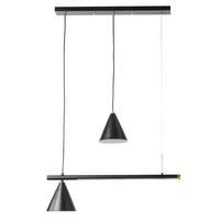 LED-HÄNGELEUCHTE 90/15/120 cm   - Schwarz, Design, Metall (90/15/120cm)