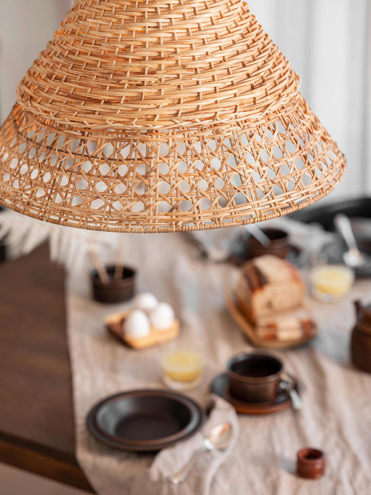 HÄNGLAMPA PR Home Pune 50/42,5 cm  - naturfärgad, Natur, naturmaterial (50/42,5cm)