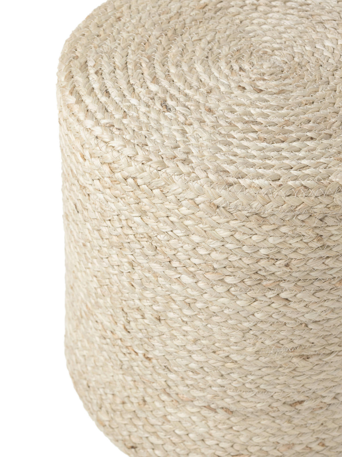 POUF Struktur Uni 40/40/40 cm  - Creme, Basics, Textil (40/40/40cm)