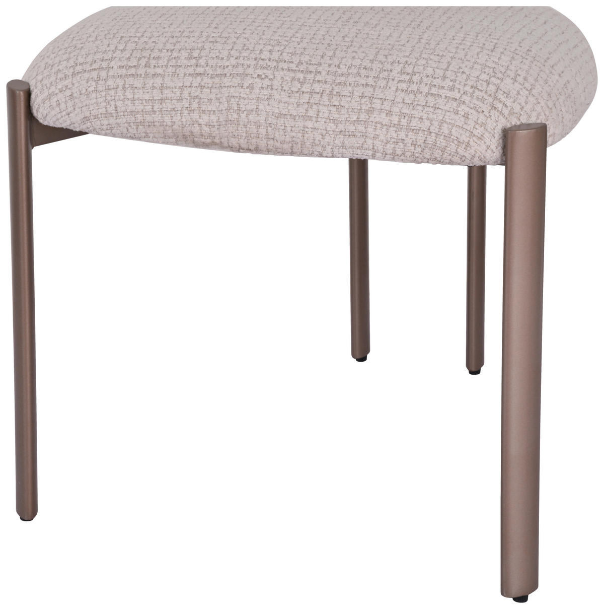 STUHL Webstoff Champagner, Beige  - Champagner/Beige, MODERN, Textil/Metall (55/81/57cm) - MID.YOU